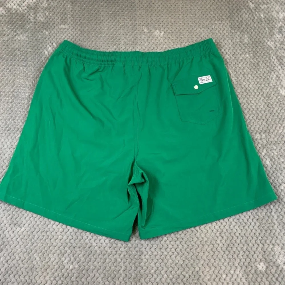 Polo Ralph Lauren Mens Green Purple Swim Trunks Shorts 2XLT 711829851028